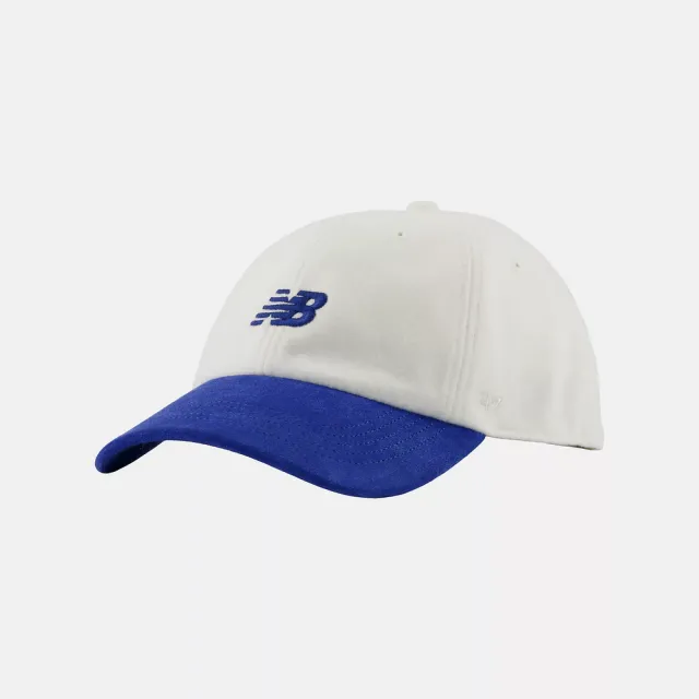 【NEW BALANCE】NB Hat 帽子 老帽 棒球帽 鴨舌帽 男 女 白藍色(LAH00443GAB-F)