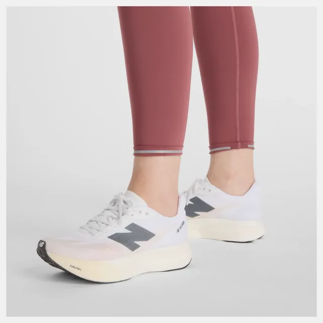【NEW BALANCE】NB 運動緊身褲 瑜珈褲 健身褲 NB DRY 高腰 女 玫瑰酒紅(WP51268WAD-F)