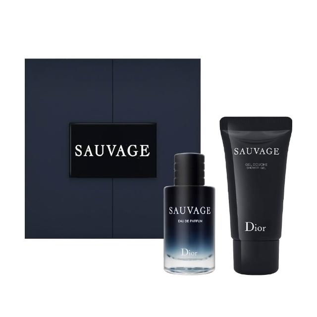 【Dior 迪奧】SAUVAGE曠野之心淡香精經典兩件組禮盒(國際航空版.淡香精10ml+沐浴膠20ml)
