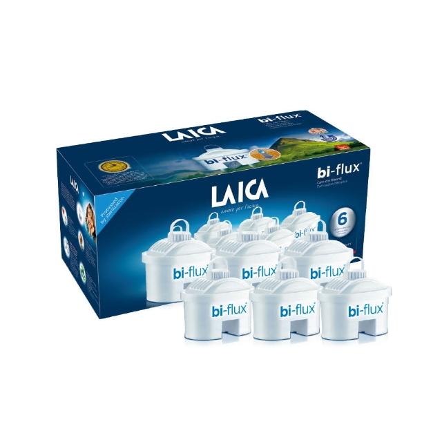 【LAICA 萊卡】義大利原裝進口 bi-flux高效雙流濾芯(1年份濾芯組合 共6入)