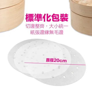 【CLEAN 克林】蒸籠紙50入/包(氣炸鍋紙 烘焙紙 蒸包紙 蒸炊紙 饅頭紙 包子紙 防沾黏紙 台灣製造)