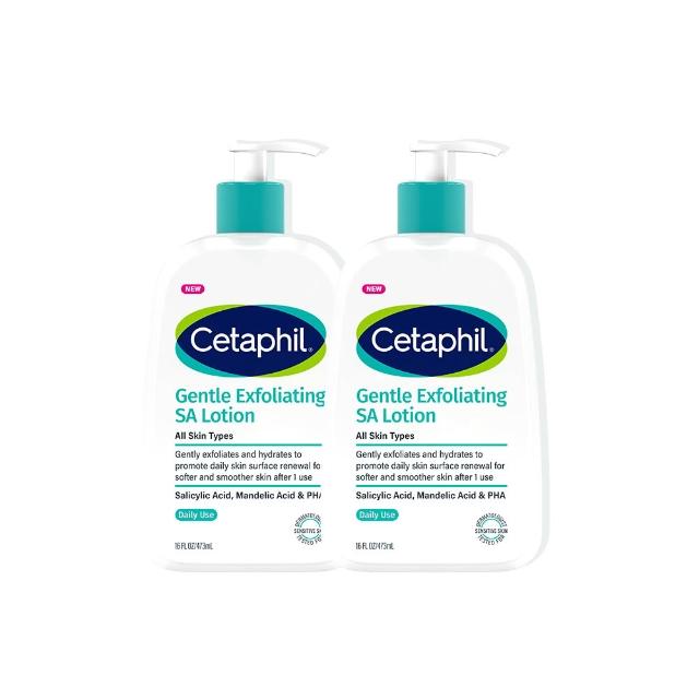 【Cetaphil 舒特膚】官方直營 三酸煥膚嫩亮修護乳473ml 2入組