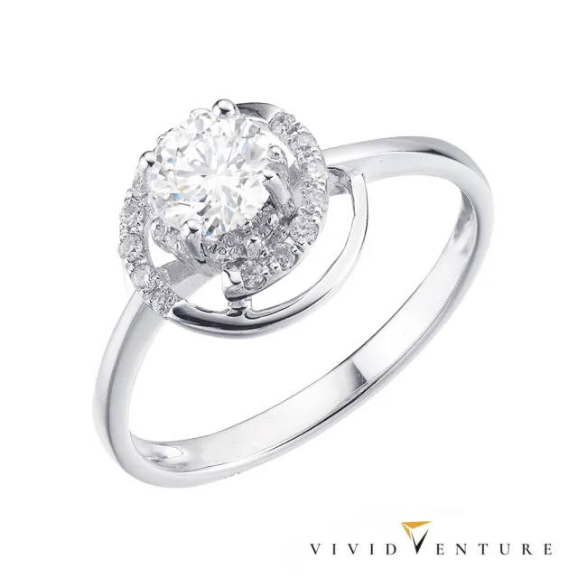 【Vividventure 亞帝芬奇】鉑金 GIA 50分 DVVS2 3VG 八心八箭 天然鑽石 鑽石 戒指 幸福的愛