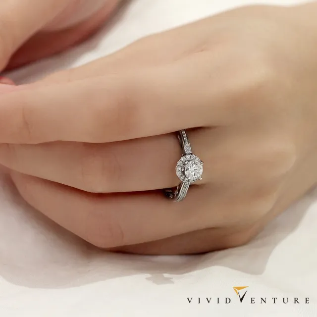 【Vividventure 亞帝芬奇】鉑金 GIA 50分 DVS2 3VG 八心八箭 無螢光 天然鑽石 真鑽 戒指 品味愛情