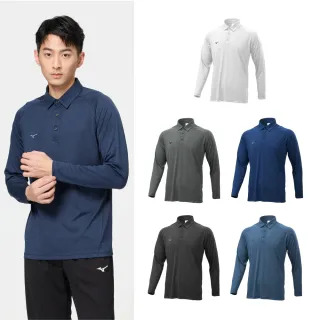 【MIZUNO 美津濃】網路獨家 長袖POLO衫 32TAB118XXL（任選一件）(POLO衫)