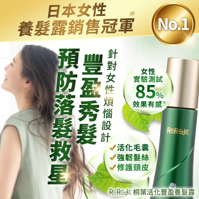 【REREJE 日麗生】RRJ養髮液75mlx2入組(醫學大聯盟&小姐不熙娣★頭皮水/頭皮護理/頭皮精華/頭皮噴霧)