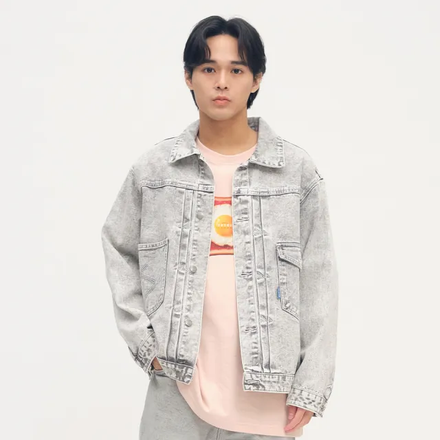 【plain-me】男女款 HERO丹寧外套 PLN1150-251(單寧 丹寧 牛仔外套 重磅 休閒外套)