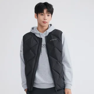 【Discovery Expedition】男版鴨絨菱格羽絨背心(DMDV73056-BKS)