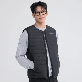 【Discovery Expedition】男版U領輕量鴨絨背心 羽絨背心(DMDV71056-BKS)