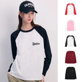 【MLB】女版長袖T恤 Varsity系列 洋基/紅襪隊(3FTSV1143/3ATSB0134-多款任選)