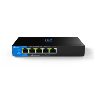 【Linksys】LN2305P-AH  5-Port 2.5G Multi-Gigabit 非網管POE交換器
