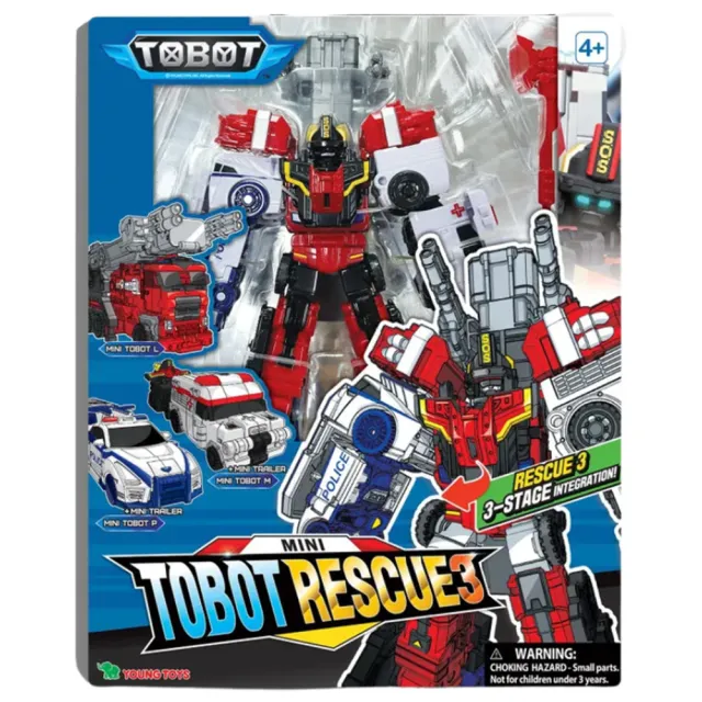 【TOBOT 機器戰士】迷你 M&P&L救援隊 特別同捆組(男孩 機器人)