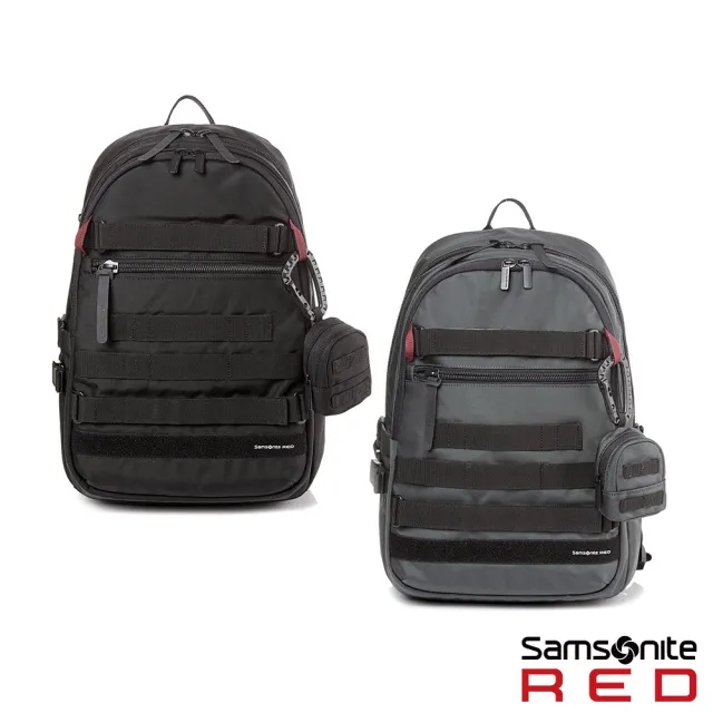 【Samsonite RED】LOCHHILL 戶外休閒多功能筆電後背包/雙肩包/通勤包/電腦包16吋(黑)