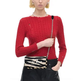 【MARC JACOBS】本季精選 MJ 限量款斑馬紋皮革鏈條女士肩背包