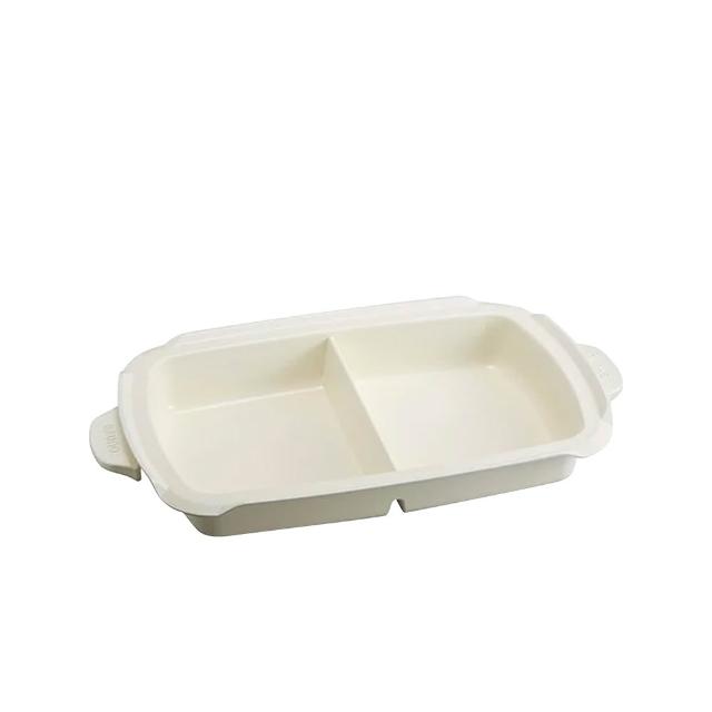 【日本BRUNO】BOE021-SPLIT-KE 多功能電烤盤配件-陶瓷鴛鴦鍋(BOE021/109適用)