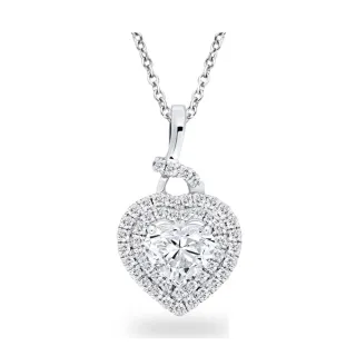 【Vividventure 亞帝芬奇】週年慶 禮物 鉑金 GIA 1克拉 HSI2 天然鑽石 真鑽 項鍊 吾愛