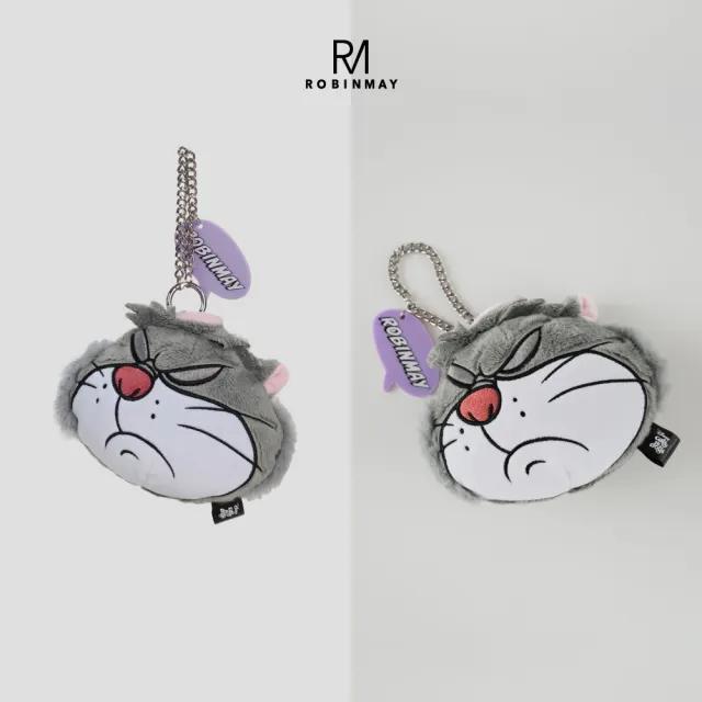 【ROBINMAY】迪士尼貓狗系列魯斯佛零錢包(拉鍊封口)