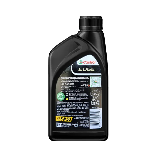 【CASTROL 嘉實多】Edge 5W30 全合成機油 946ml(整箱6入)