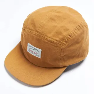 【EDWIN】男裝 基本素面五分帽(土黃色)