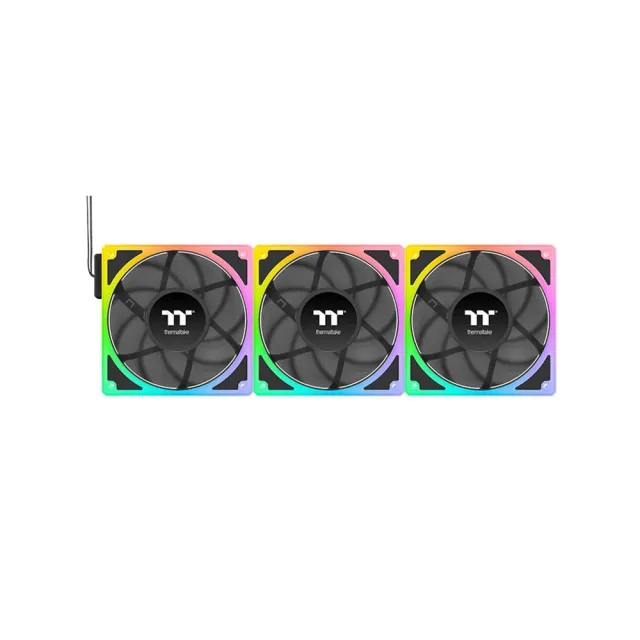 【Thermaltake 曜越】TOUGHFAN EX 140 ARGB主板連動系統散熱風扇 三顆包 LCP扇葉設計(CL-F21X-PL14SW-A)