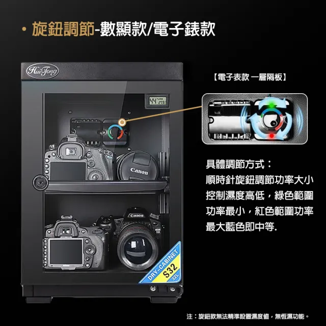 【AMITOF】防潮箱 惠通防潮箱 32L電子單層防潮箱(除濕 防潮 惠通 幹燥箱 除濕防霉)