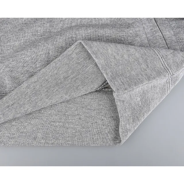 【Comme Des Garcons CDG】Comme Des Garcons Play川久保玲 標籤黑字LOGO小愛心純棉長袖連帽T恤(女款/灰)