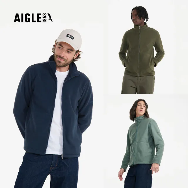 【AIGLE】男 短刷毛保暖外套｜AG-FBB14(男外套  保暖外套 刷毛衣)