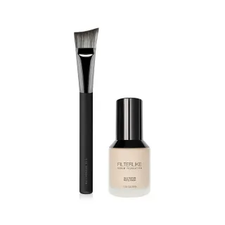 【Solone】柔紗精粹粉底液+薄透底妝刷/F15(大藝術家玩色系列刷具/新升級)