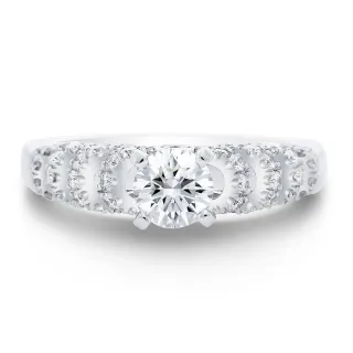 【Vividventure 亞帝芬奇】鉑金 GIA 50分 DSI2 3VG 八心八箭 無螢光 天然鑽石 真鑽 戒指 閃耀流線