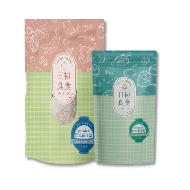 【日初良食】雙11推薦洋車前子殼/洋車前子粉 200g/包 任選5入組(新舊包裝隨機出貨)