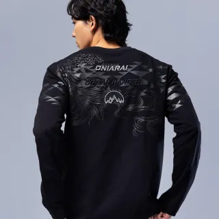 【BLUE WAY】男裝 都市遊俠民族等高線 長袖 上衣-鬼洗