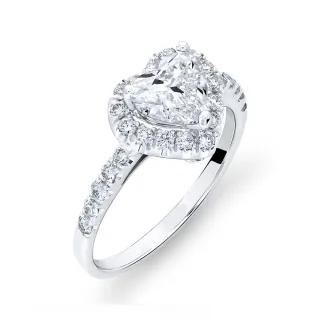 【Vividventure 亞帝芬奇】鉑金 GIA 1克拉 HSI2 天然鑽石 真鑽 戒指 經典非凡