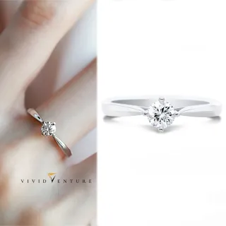 【Vividventure 亞帝芬奇】GIA 30分 DVS2 3VG 八心八箭 無螢光 天然鑽石 真鑽 戒指 最愛(14K金台)