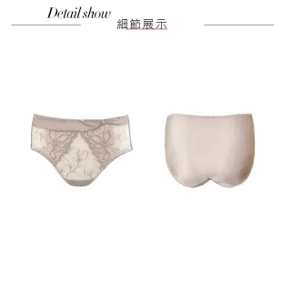 【Swear 思薇爾】星燦女爵系列M-XXL蕾絲中腰三角女內褲(岩石棕)