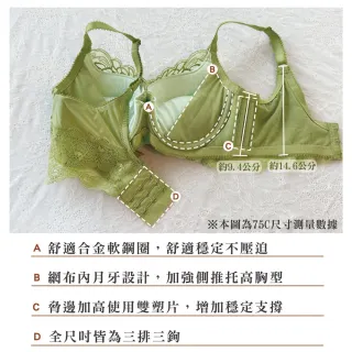 【Swear 思薇爾】金戀花羽系列C-F罩軟鋼圈蕾絲集中包覆女內衣(玄米色)