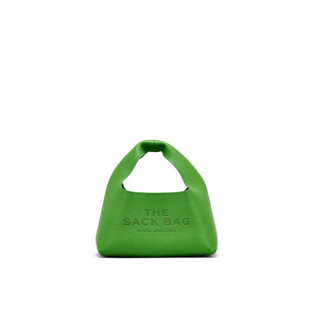 【MARC JACOBS】官方直送 MJ THE SACK 奇異果綠迷你皮革手袋