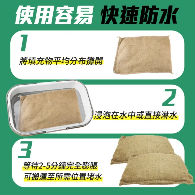 防洪沙包 2入 防水膨脹袋 緊急沙包 吸水沙袋 淹水袋 208-ESB4060(沙包袋 麻袋 防颱沙袋)