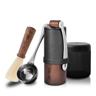 【Driver】經典全配咖啡磨豆機套組(手搖磨豆機 咖啡豆匙 清潔毛刷 密封罐 手沖咖啡 送禮推薦 咖啡禮盒)