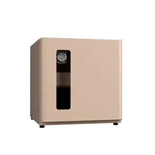 【收藏家】DryQube 防潮收納組合櫃 DQ1-S(可換左右門方向/抽屜式拖盤層板/美學防潮箱/奶茶色)