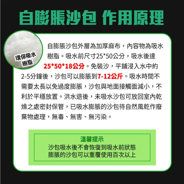 防颱沙包 緊急沙包 防水膨脹袋 防水袋 重複使用 膨脹沙包 工程沙包袋 208-ESB2550(吸水沙袋)