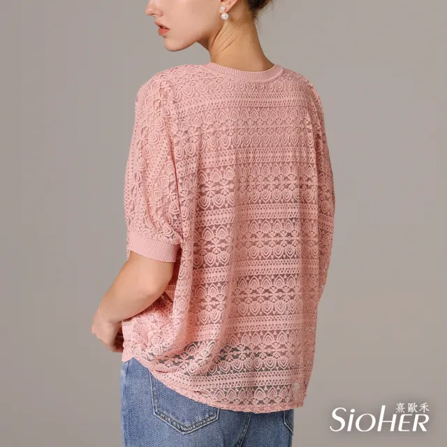 【SiOHER 熹歐禾】現貨 蕾絲激瘦精品衣兩件組(女裝/女上衣/圓領/百搭)