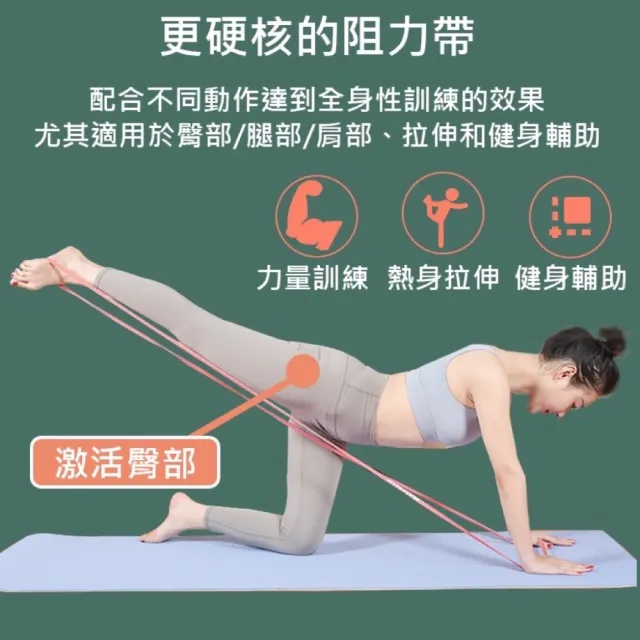 【keep power】拉力帶 彈力帶 阻力帶 健身專用 拉伸瑜珈(半年保固)