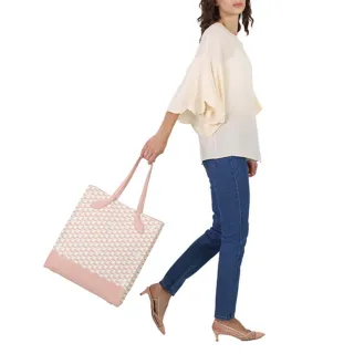 【BALLY】官方直送 PENNANT 老花TPU托特包