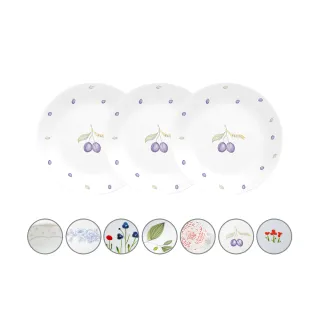 【CorelleBrands 康寧餐具】6吋餐盤-三入組(多花色可選)