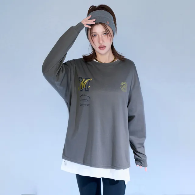 【MAJOR MADE】燙金字母親膚機能長T(休閒長袖/機能上衣/自訂款長T)
