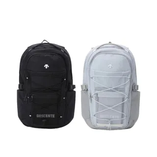 【DESCENTE】迪桑特 ENTER 2.0 中性 可擴張後背包 27L-32L(灰色/黑色)