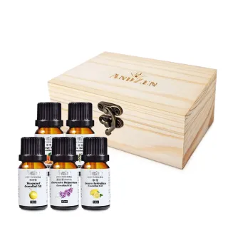 【ANDZEN 安得仁】單方純精油10ml+擴香木盒(精油風味任選)