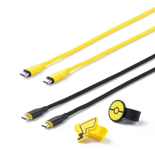 【ANKER】官方授權直營 A8553 皮卡丘 Type-C 240W 1.8m 充電線(黑/黃)