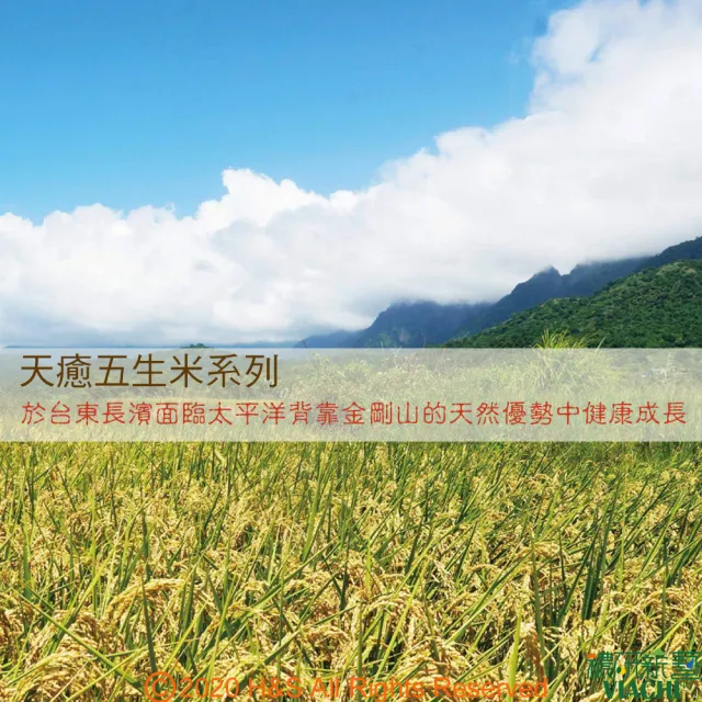 【穠研薪藝】台東長濱天癒五生糙米X2包組(1.8公斤/包)