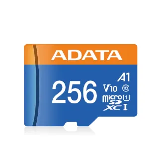 【ADATA 威剛】Premier microSDXC UHS-I  A1 256G記憶卡(附轉卡)-3入組
